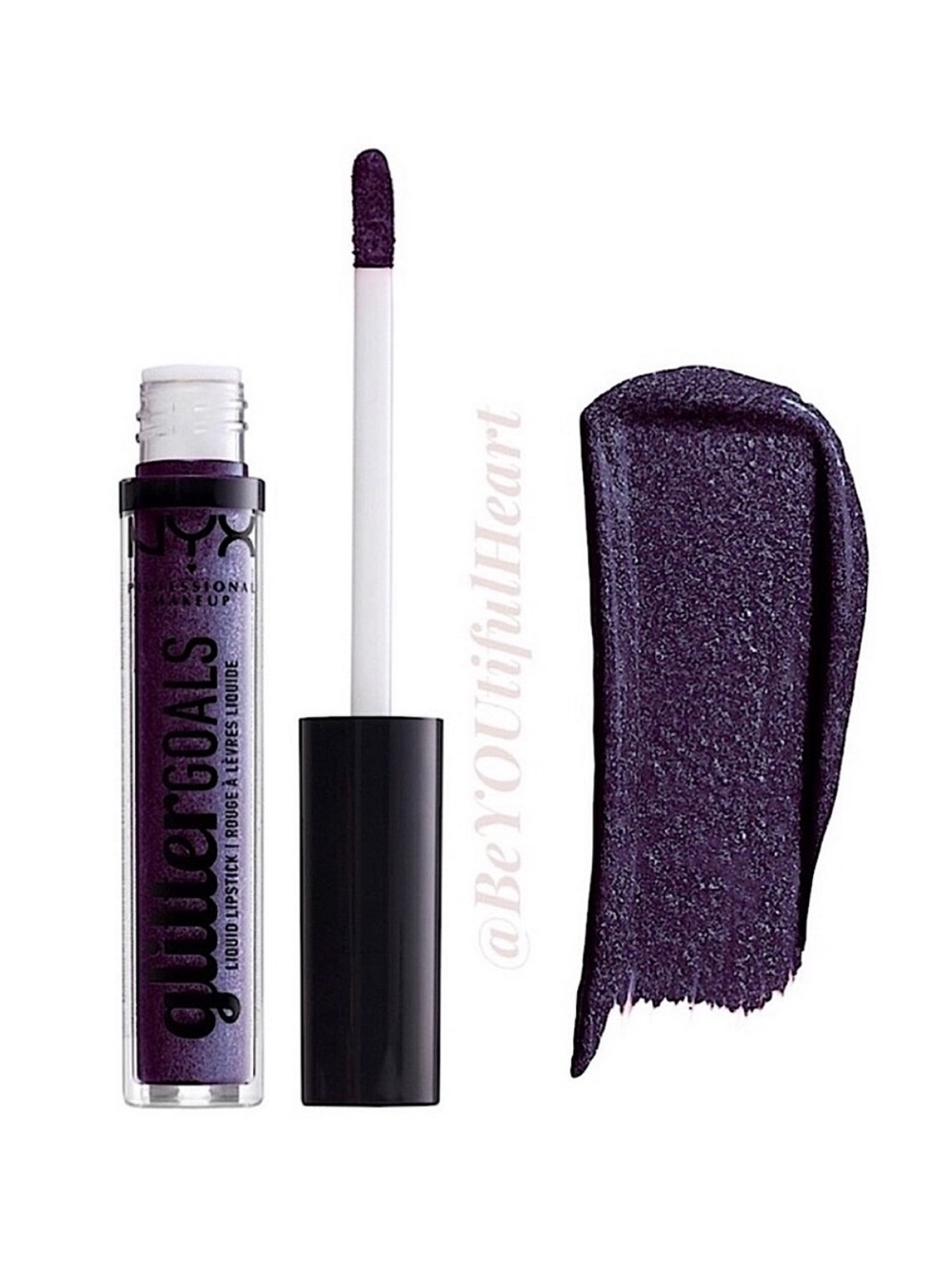NYX Professional Makeup Glitter Goals Liquid Lipstick in Amethyst Vibes 3 ml